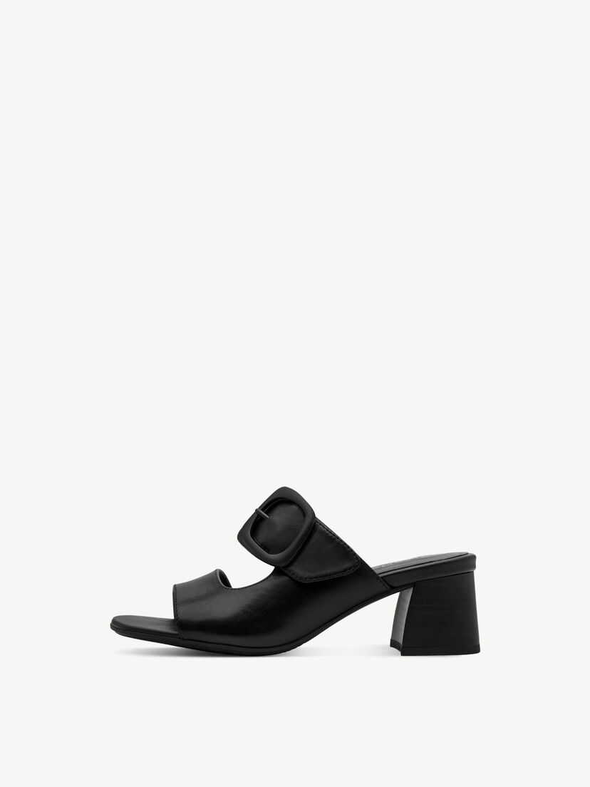 Leren Slipper - zwart, BLACK NAPPA, hi-res