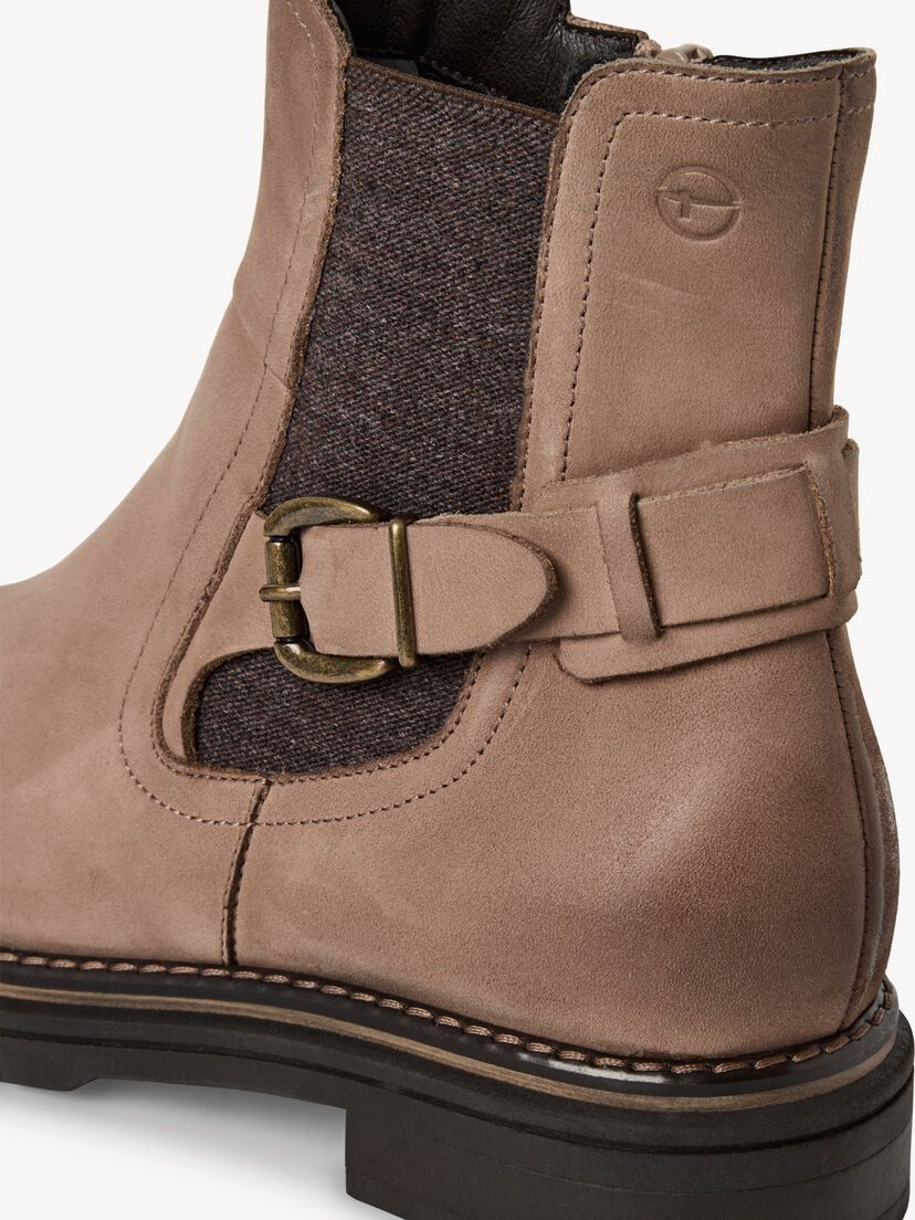 Leren Chelseaboot - beige, TAUPE NUBUC, hi-res