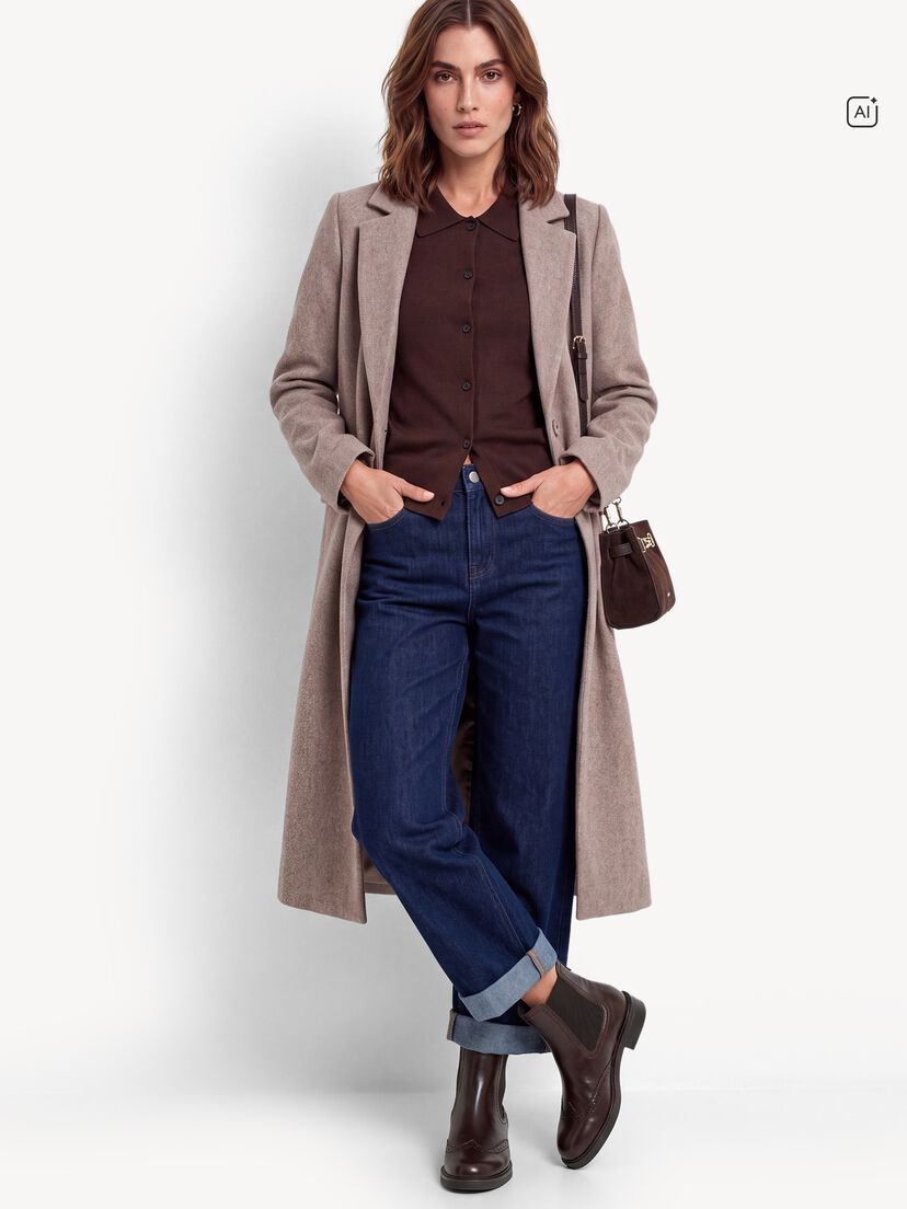 Leren Chelseaboot - bruin, MOCCA, hi-res