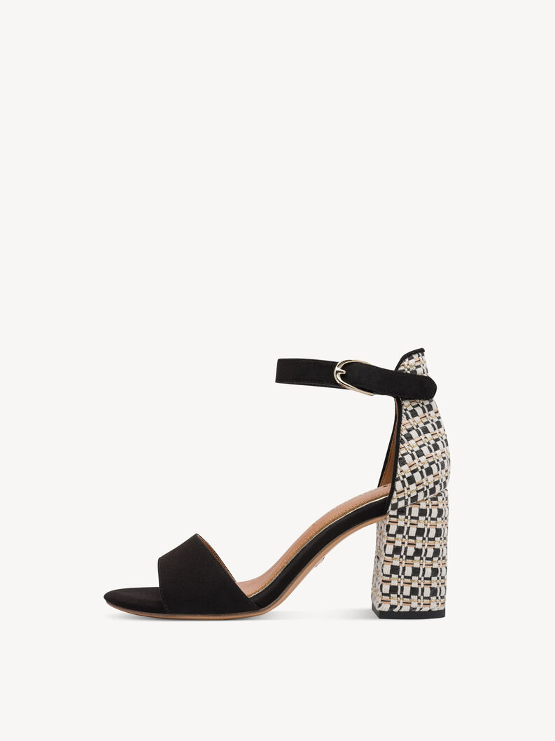 Heeled sandal, BLACK COMB, hi-res
