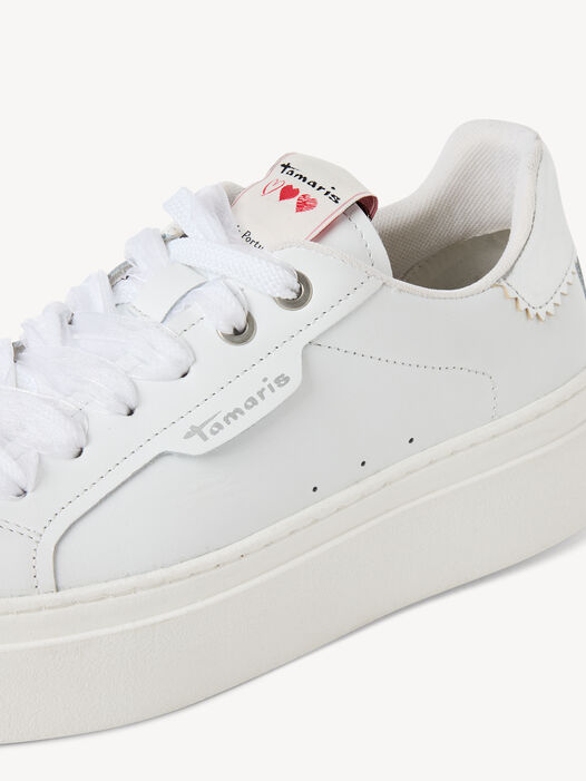 Sneaker, WHITE LEATHER, hi-res