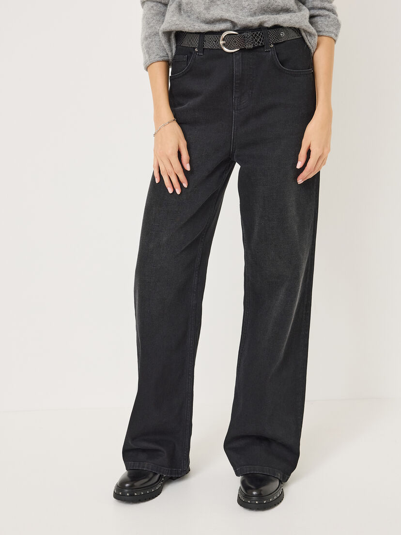 Jeans - zwart, Wash Black Denim, hi-res