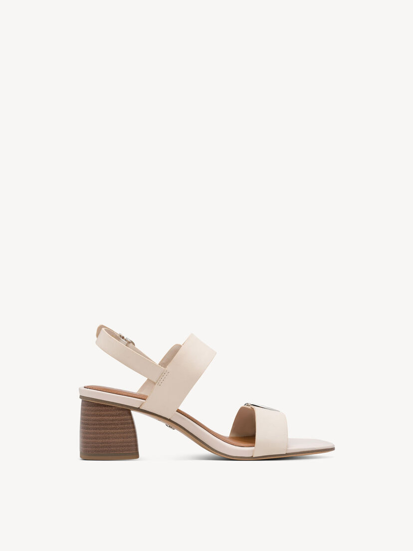 Leren Sandaaltje - beige, IVORY, hi-res