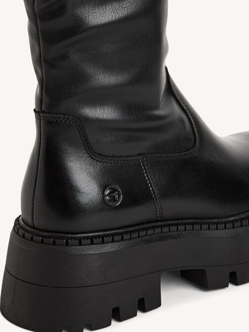 Bottine, BLACK LEATHER, hi-res