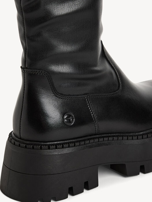 Enkellaarsje, BLACK LEATHER, hi-res