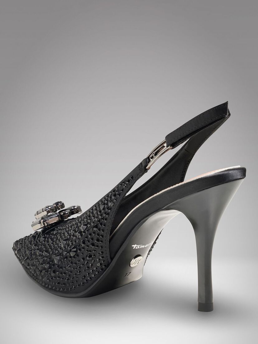 Slingpumps - zwart, BLACK, hi-res