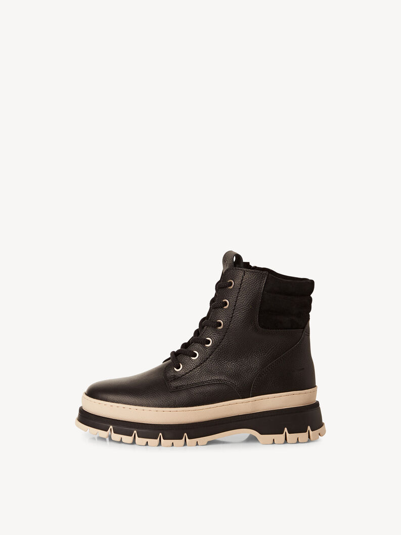 Stiefelette, BLACK LEATHER, hi-res