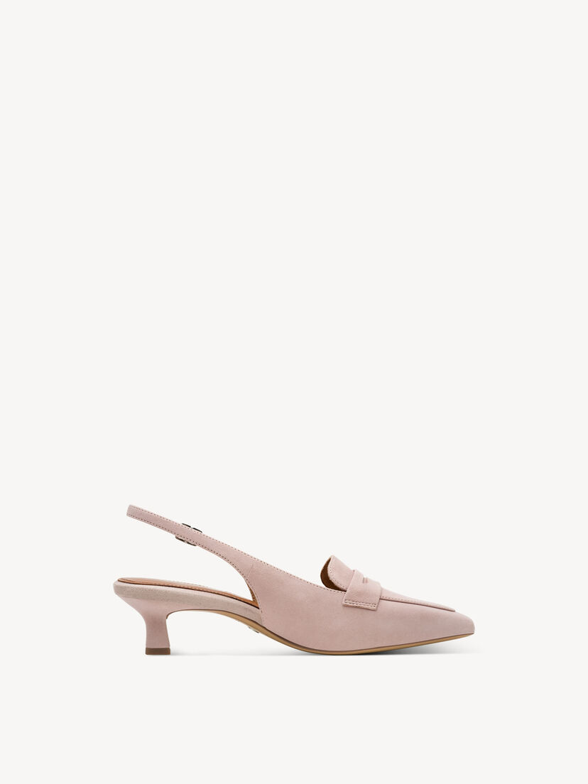 Leren Slingpumps - roze, POWDER, hi-res