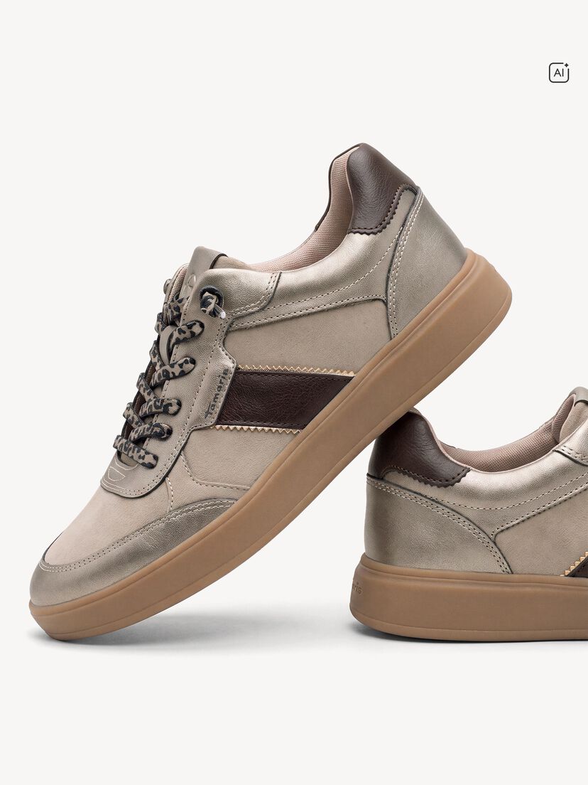 Sneaker - bruin, TAUPE COMB, hi-res