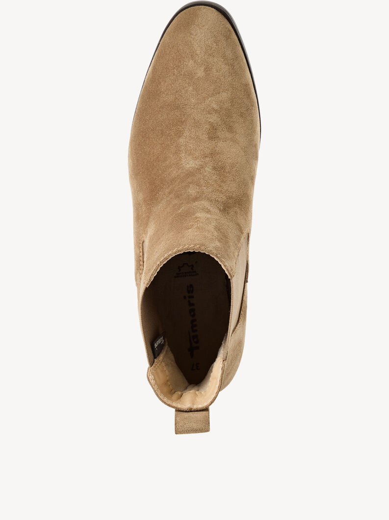 Leder Chelsea Boot - beige, BEIGE, hi-res