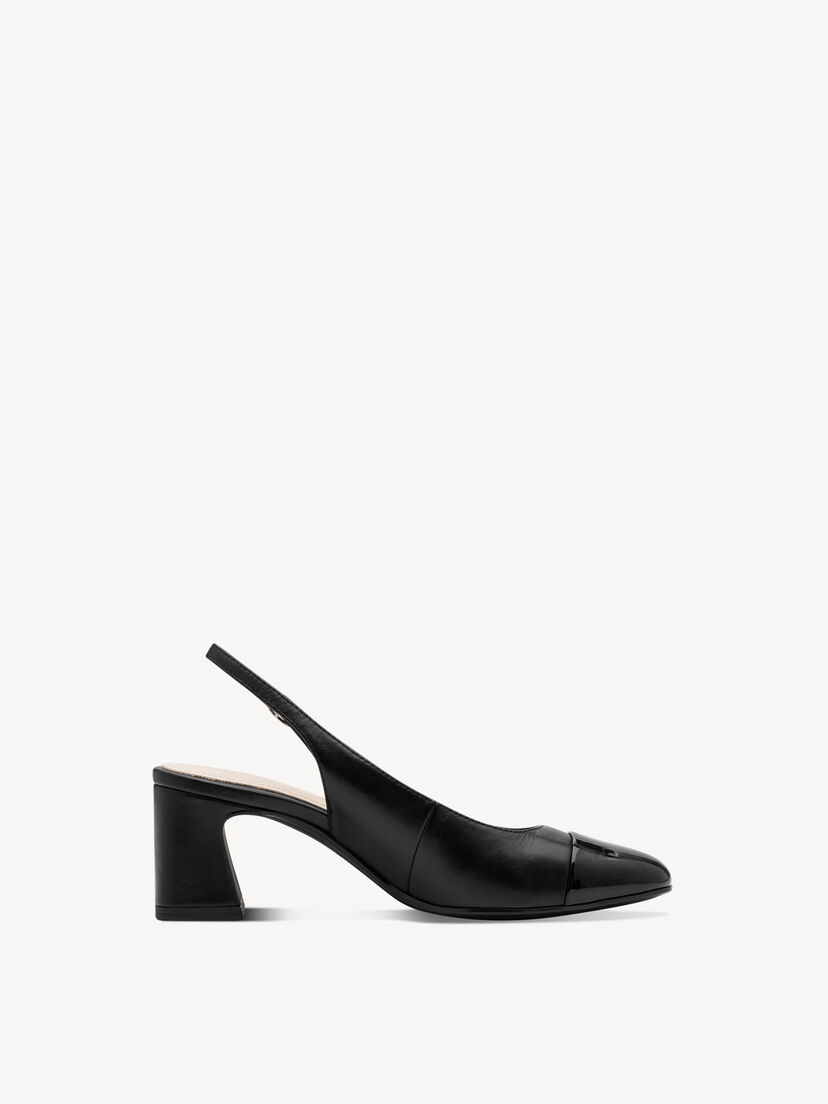 Slingpumps - zwart, BLACK, hi-res
