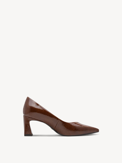 Escarpin, cognac, hi-res