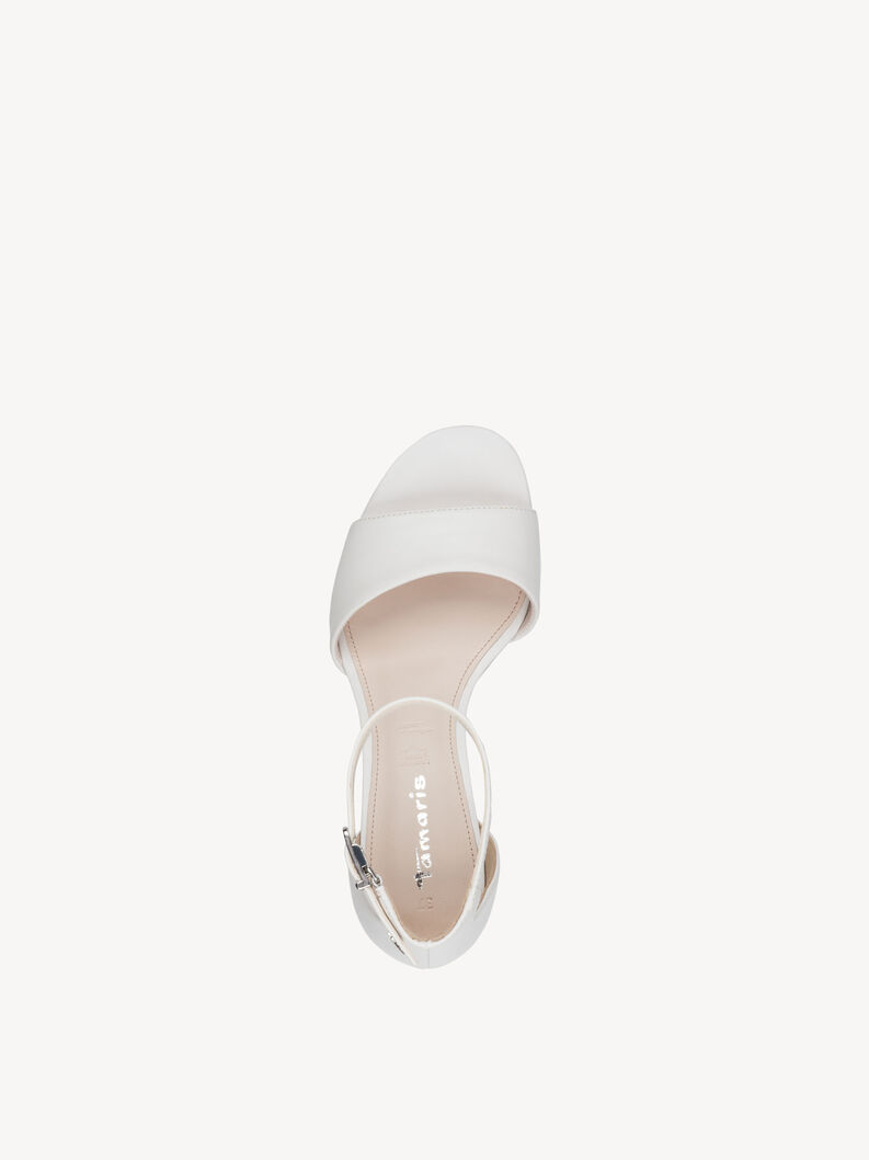 Sandaaltje, WHITE LEATHER, hi-res