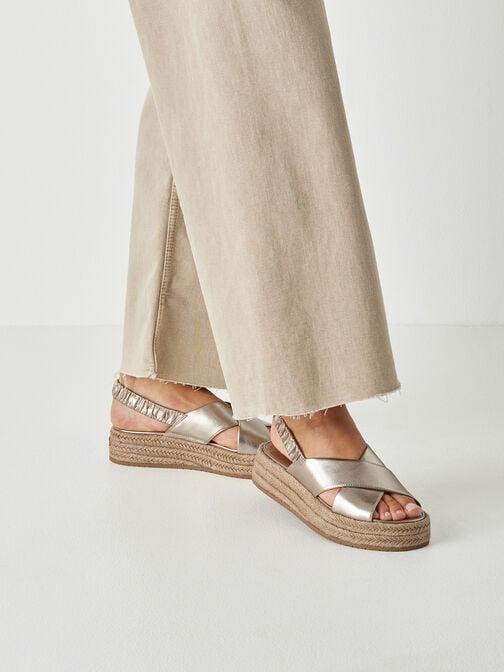 Sandaletter, LIGHT GOLD, hi-res