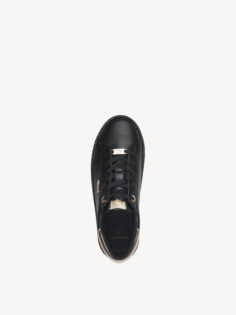 Sneaker - zwart, BLACK/GOLD, hi-res