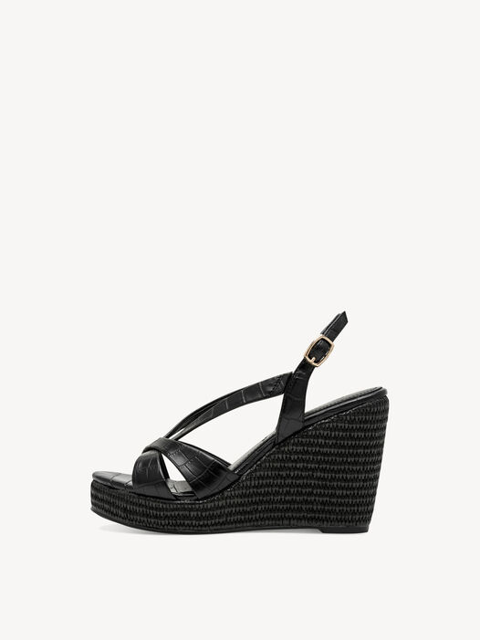 Sandaaltje, BLACK CROCO, hi-res