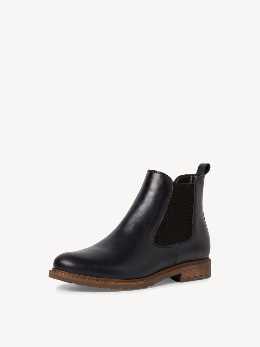 Leren Chelseaboot - blauw, NAVY LEATHER, hi-res
