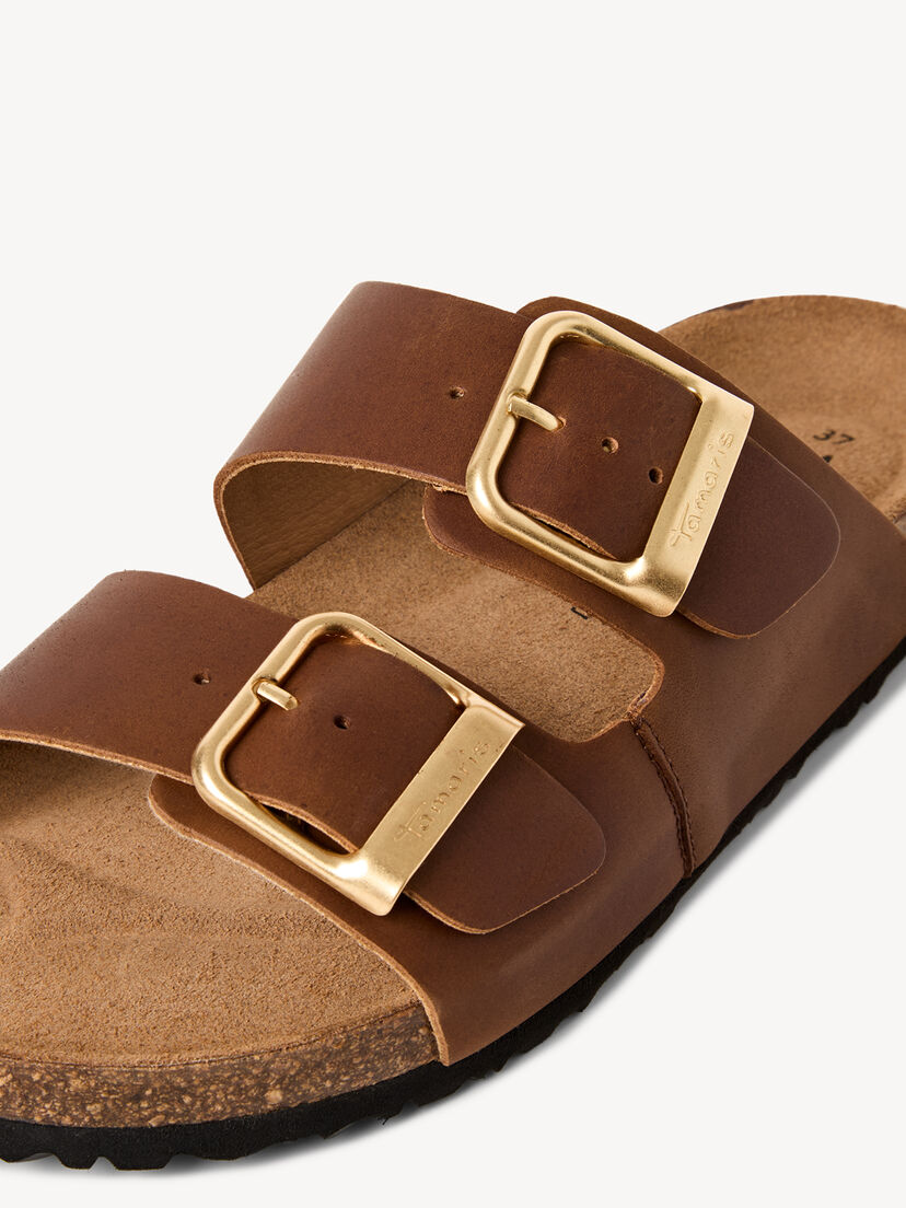 Leren Slipper - bruin, COGNAC PULL-UP, hi-res