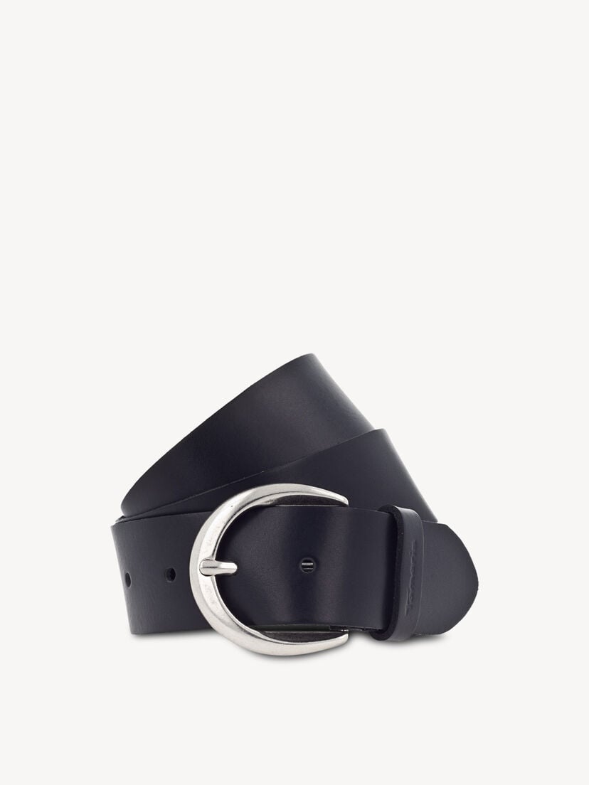 Leren Riem - zwart, zwart, hi-res