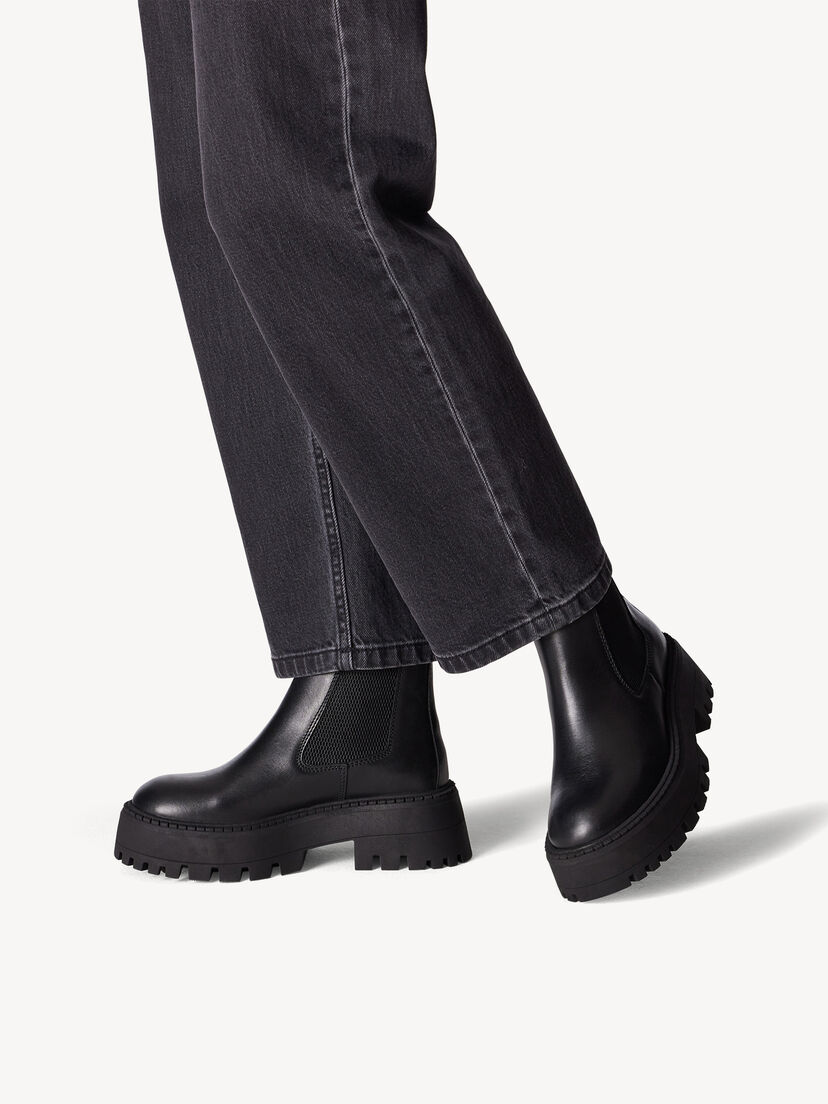 Chelseaboot - zwart, BLACK, hi-res
