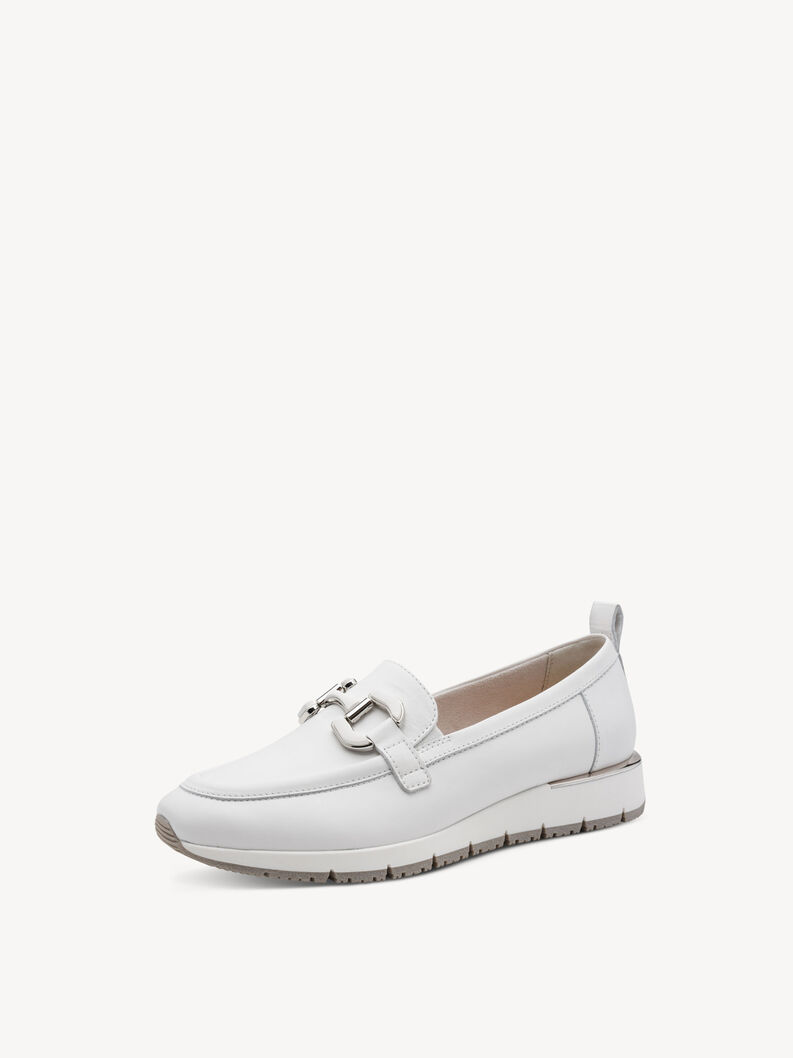 Lederslipper - wei&szlig;, WHITE LEATHER, hi-res