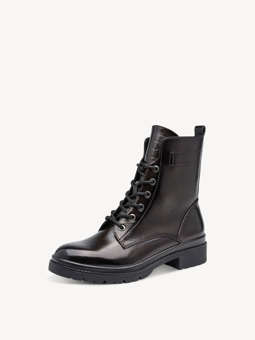Enkellaarsje - bruin, MOCCA PATENT, hi-res