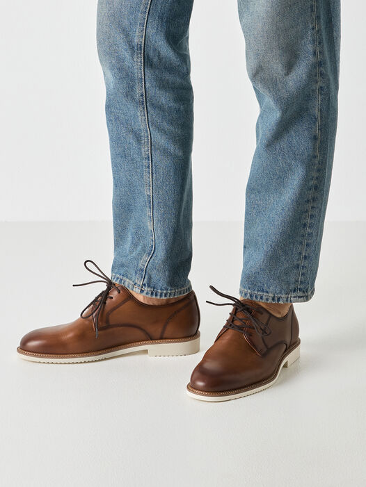 Lage schoen, COGNAC LEATHER, hi-res