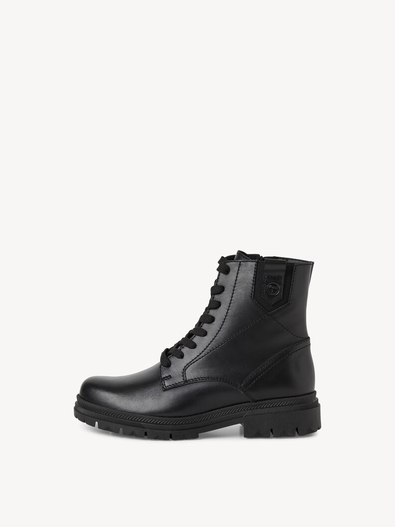 Ankelboots - svart, BLACK LEATHER, hi-res