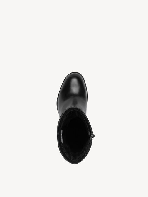 Bootie, BLACK LEATHER, hi-res