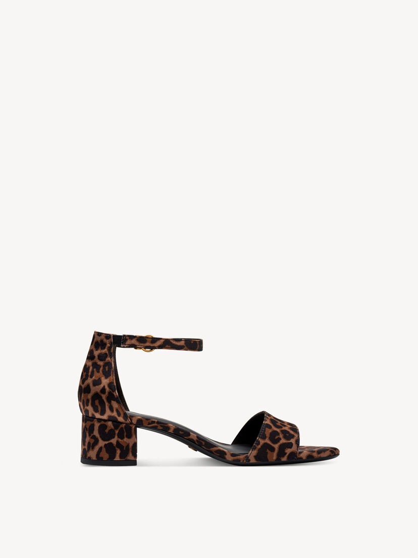 Sandaaltje - bruin, LEOPARD, hi-res