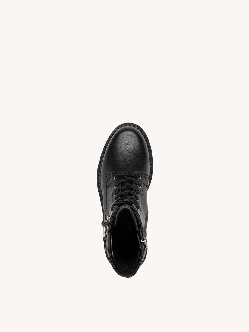 Enkellaarsje - zwart, BLACK, hi-res