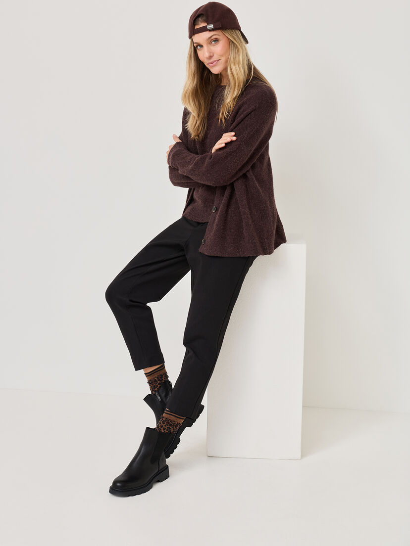 Leren Chelseaboot - zwart, BLACK, hi-res