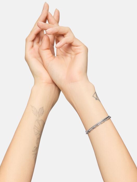Armbandenset, zilver, hi-res