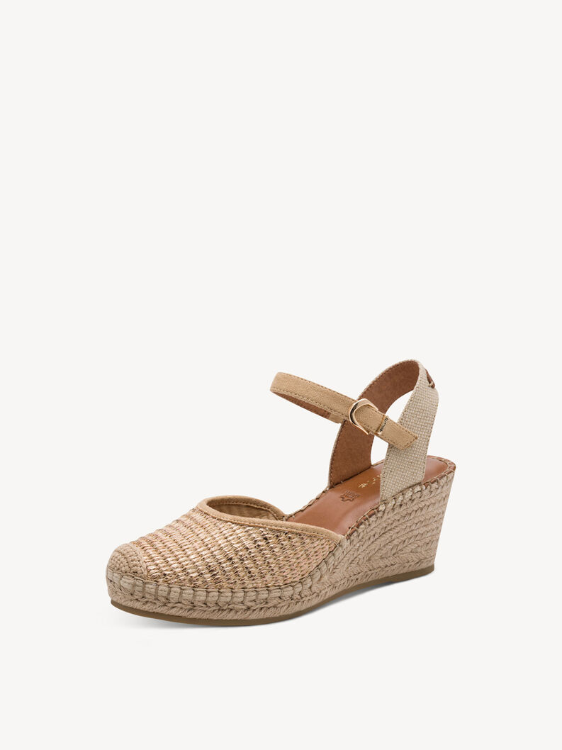 Espadrill - m&eacute;tallique, LIGHT GOLD, hi-res