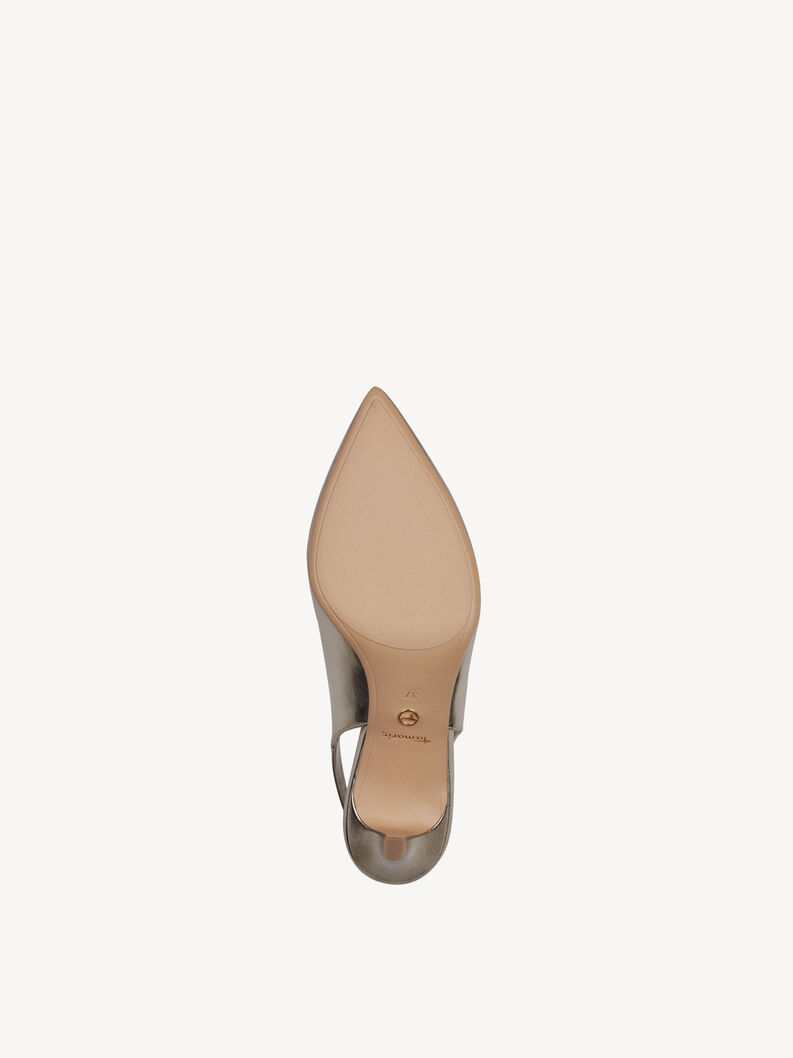Slingpumps - guld, LIGHT GOLD, hi-res
