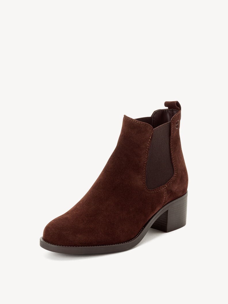 Bottine Chelsea en cuir - marron, MOCCA SUEDE, hi-res