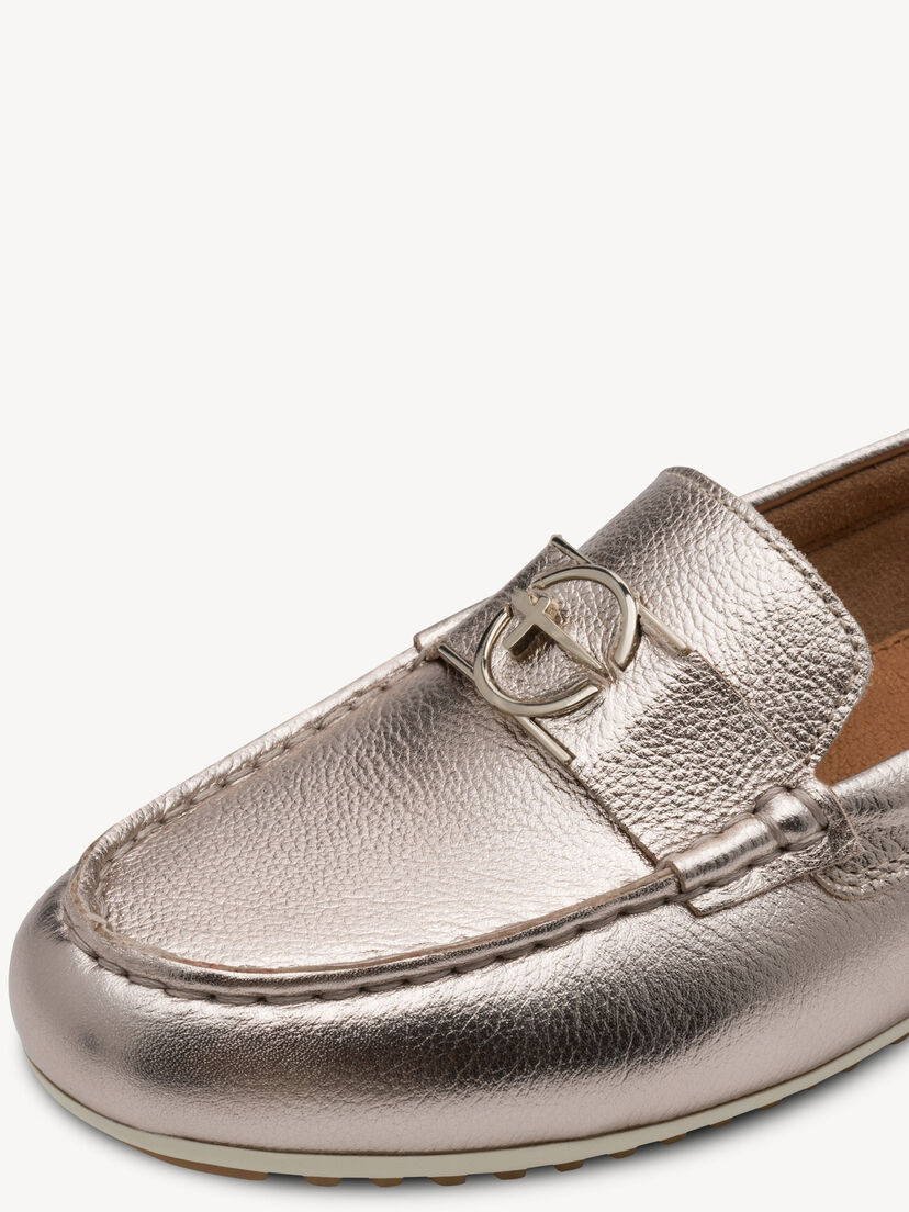 Leren Mocassin - metallic, LIGHT GOLD, hi-res