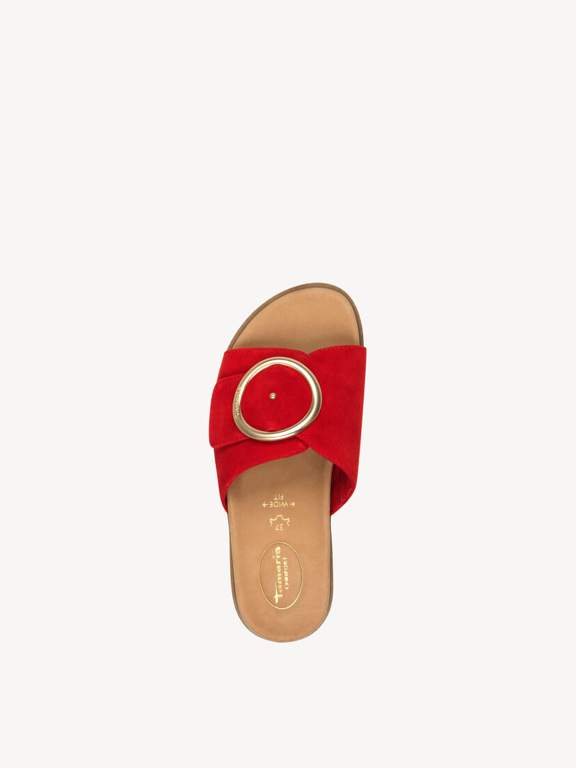 Leren Sandaal - rood, RED, hi-res