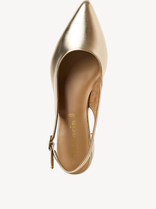 escarpin, LIGHT GOLD MET, hi-res