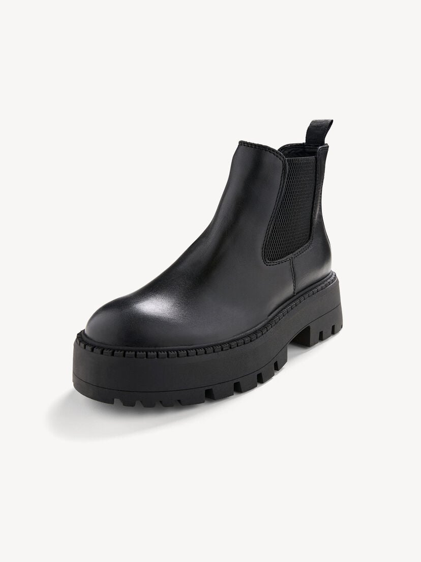 Chelseaboot - zwart, BLACK, hi-res