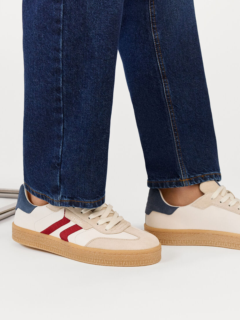 Leren Sneaker - wit, OFFWHITE COMB, hi-res