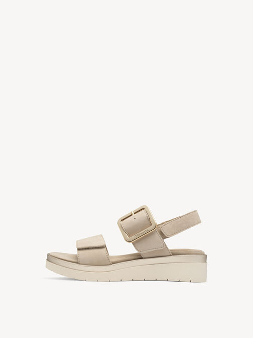 Sandale &agrave; talon, beige, hi-res