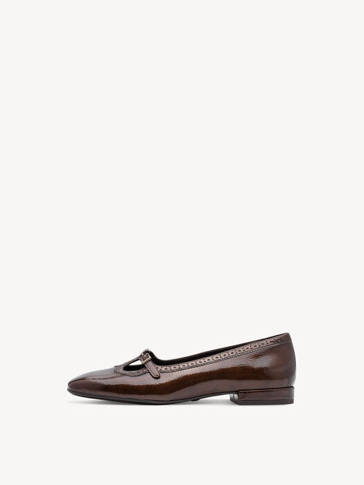 Ballerina, BROWN PATENT, hi-res