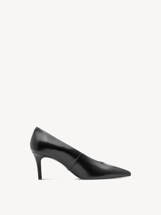 Pumps, BLACK LEATHER, hi-res