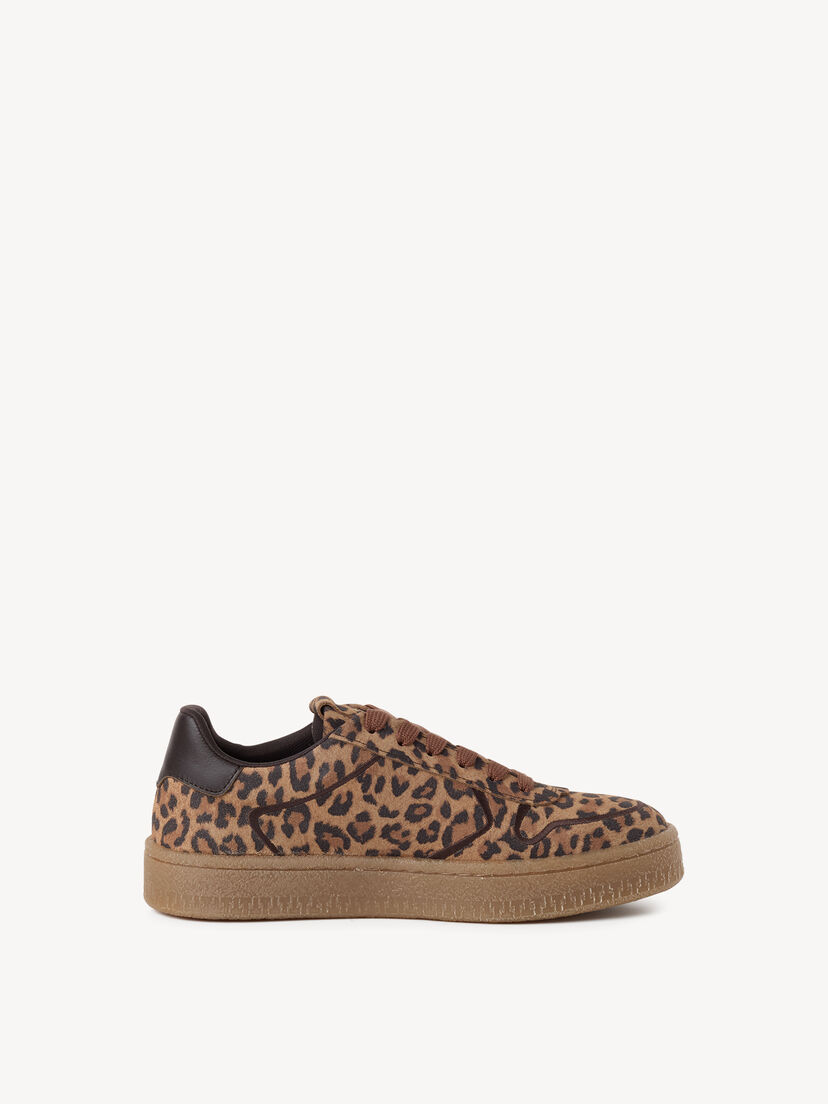 Leren Sneaker - bruin, LEOPARD, hi-res