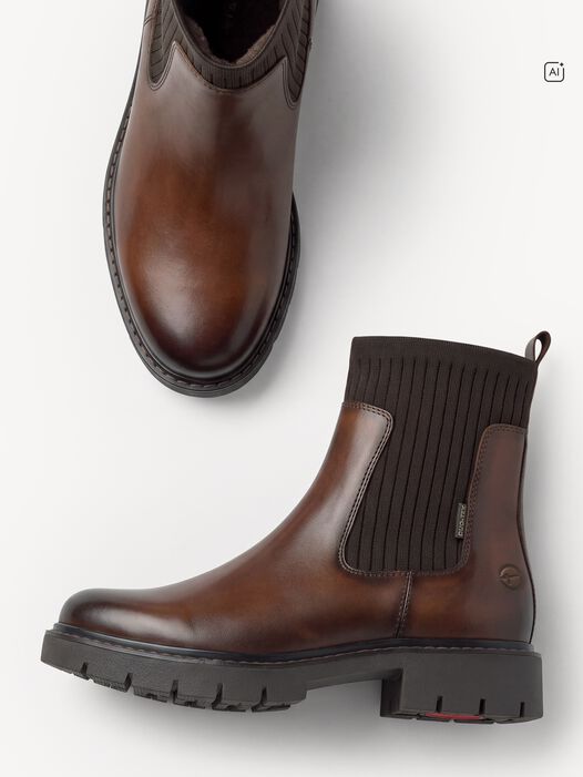 Chelseaboot, cognac, hi-res