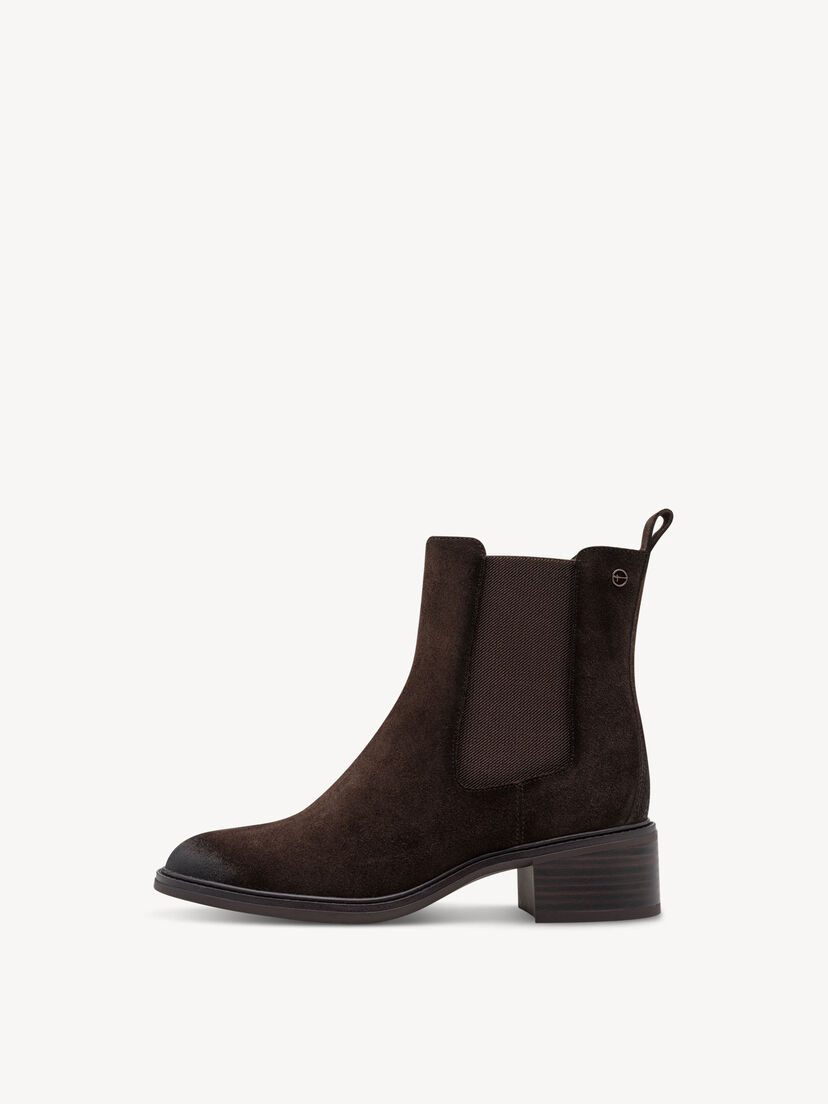 Leren Chelseaboot - bruin, MOCCA SUEDE, hi-res