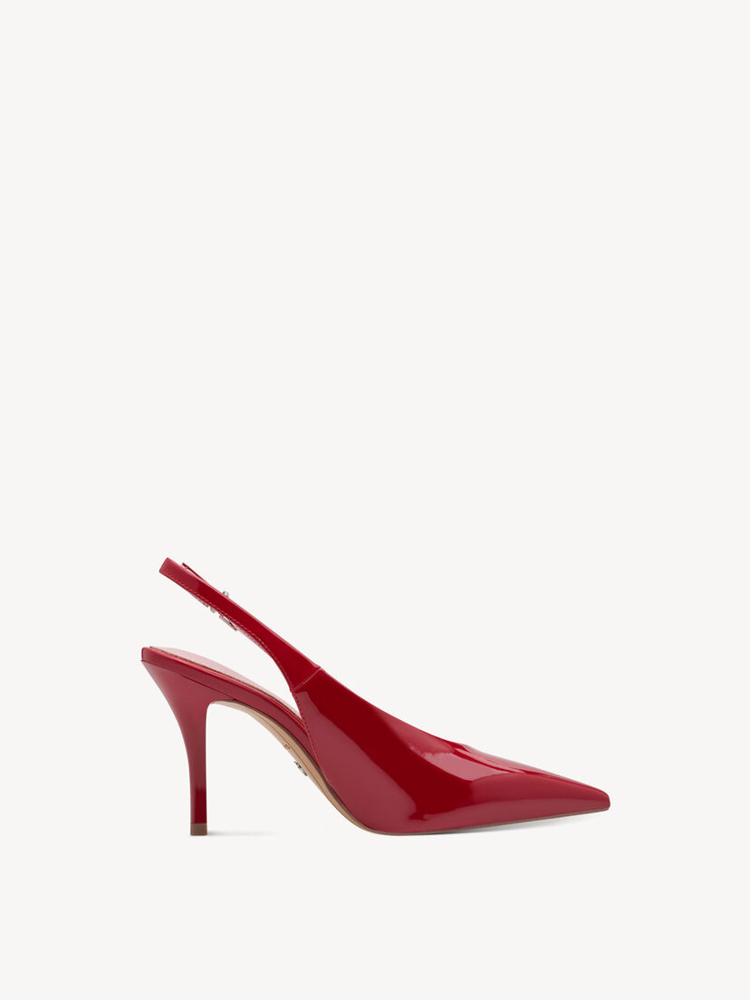 Slingpumps - rood, RED, hi-res