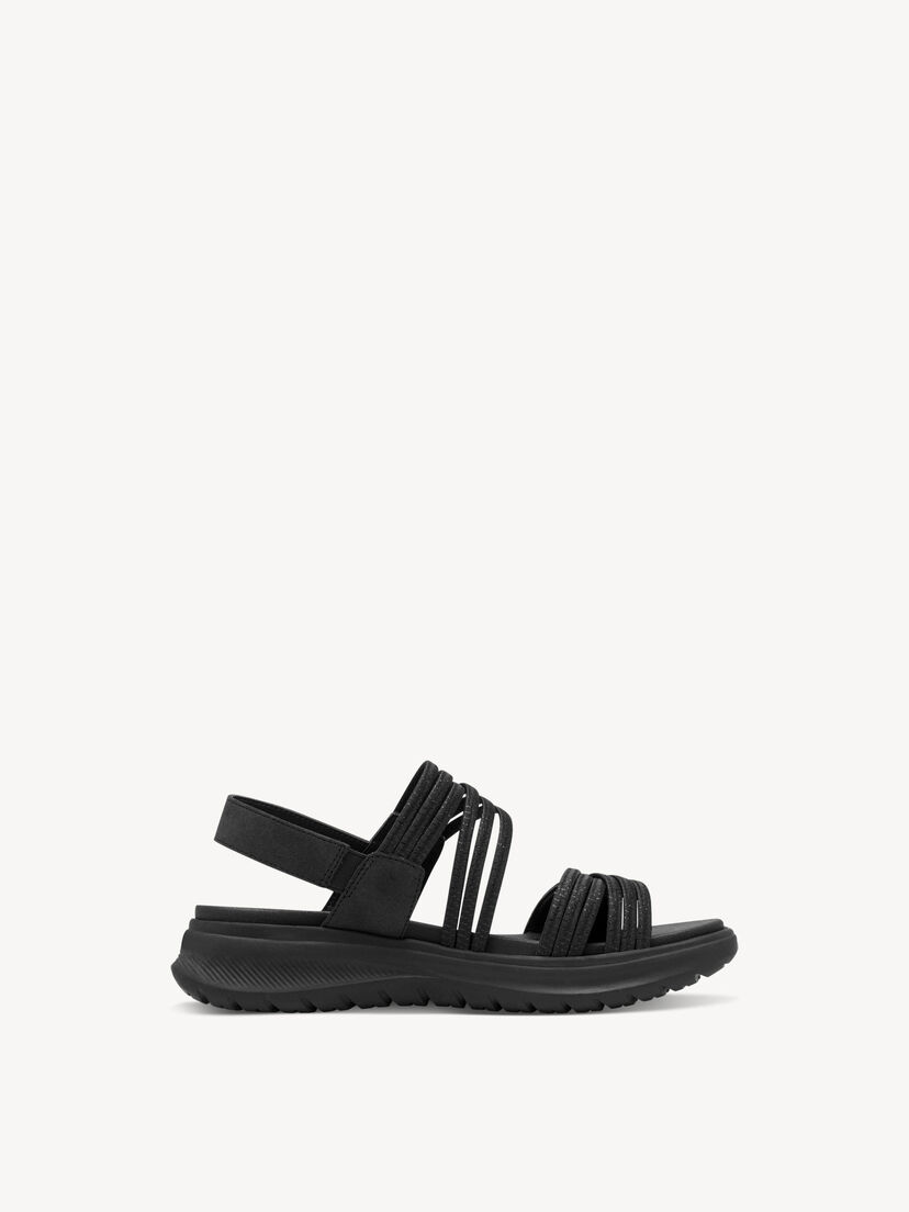 Sandaal - zwart, BLACK UNI, hi-res