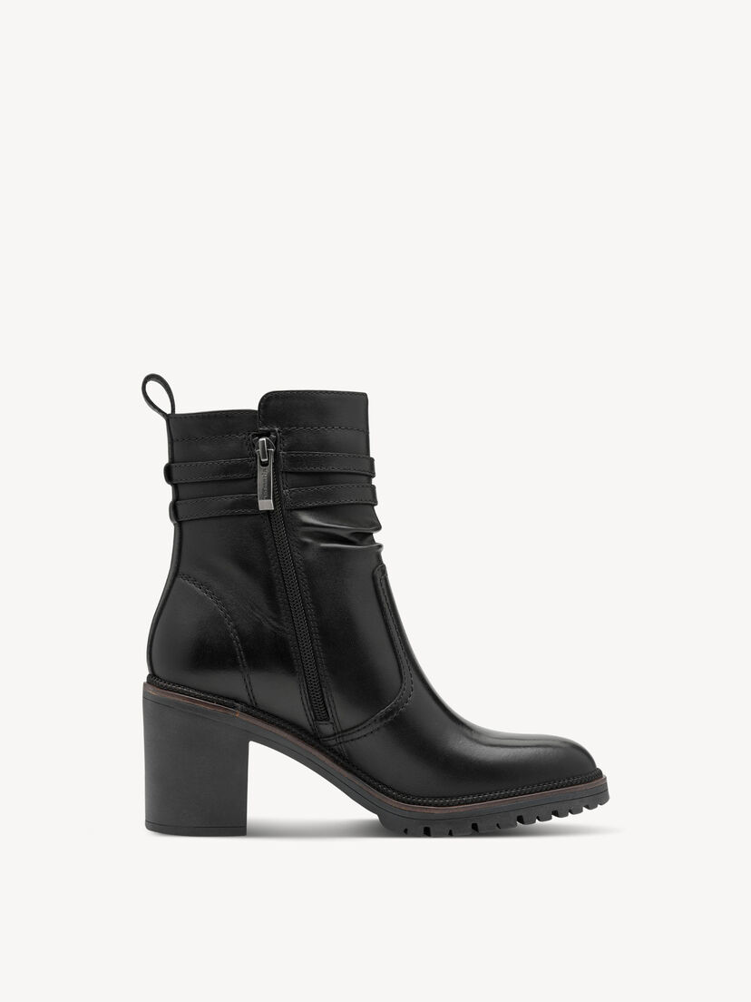 Enkellaarsje, BLACK LEATHER, hi-res